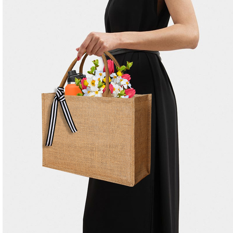 New linen tote bag large capac - Linen Bag Bulk ulasan dan harga