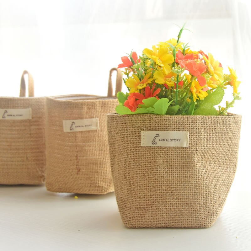 Nordic Style Small Hanging Wal - Linen Bag Bulk ulasan dan harga