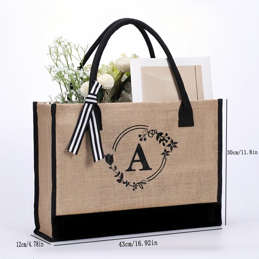 Jute cloth large capacity lett - Linen Bag Bulk ulasan dan harga
