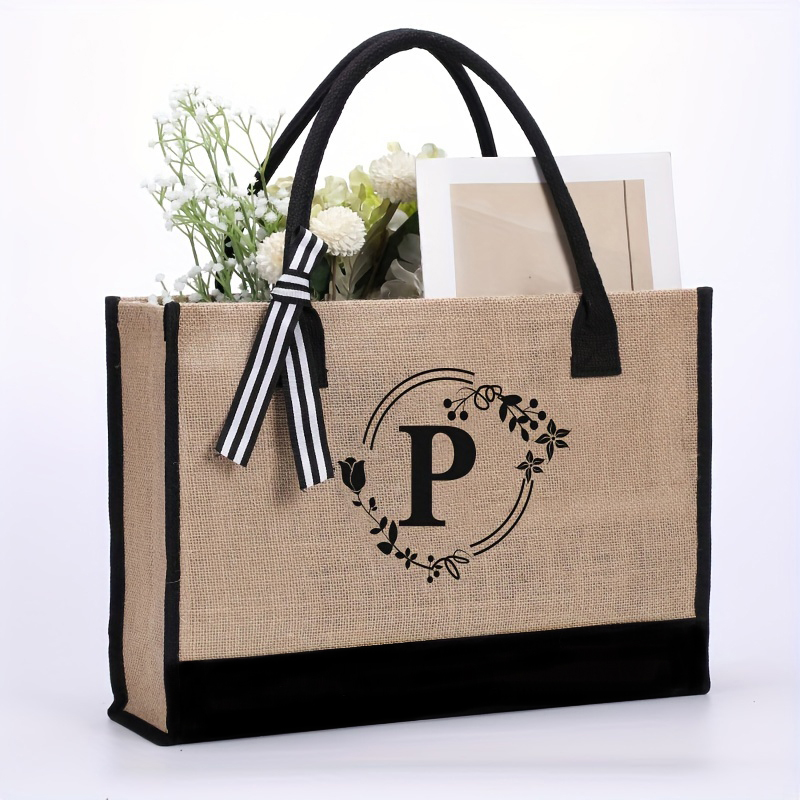 Jute cloth large capacity lett - Linen Bag Bulk ulasan dan harga