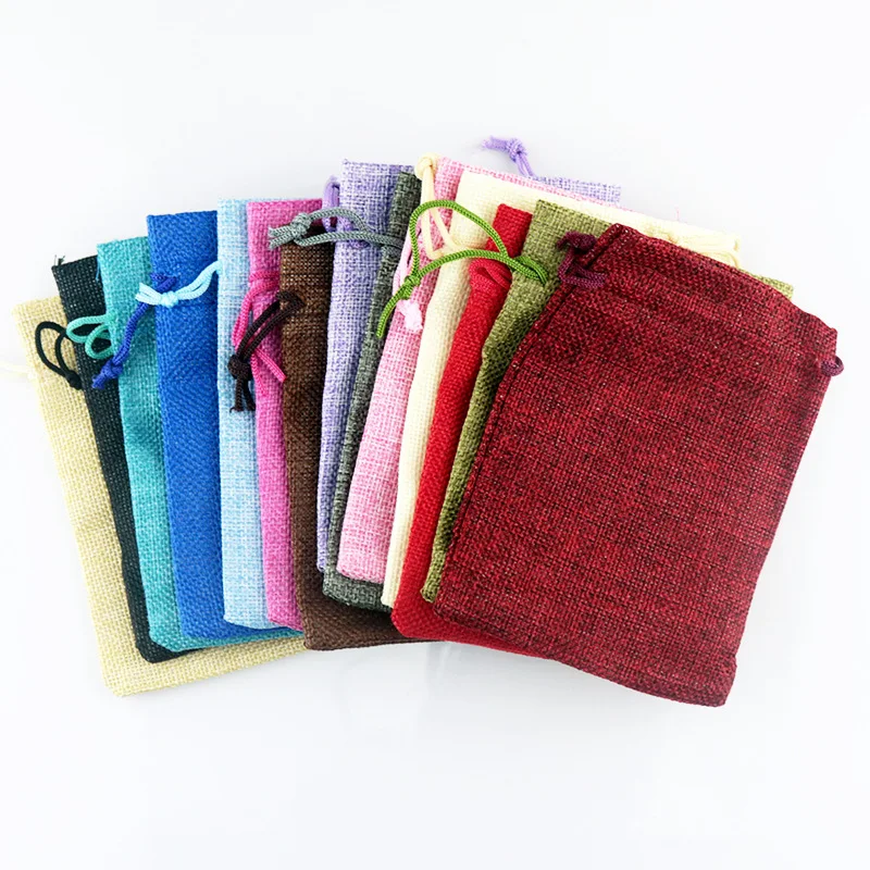 50pc/lot 7x9 9x12 10x14 13x18  - Linen Bag Bulk ulasan dan harga