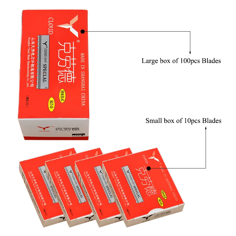 Meisha 50/100pcs Safety Hair T - Safety Razor Handle ulasan dan harga