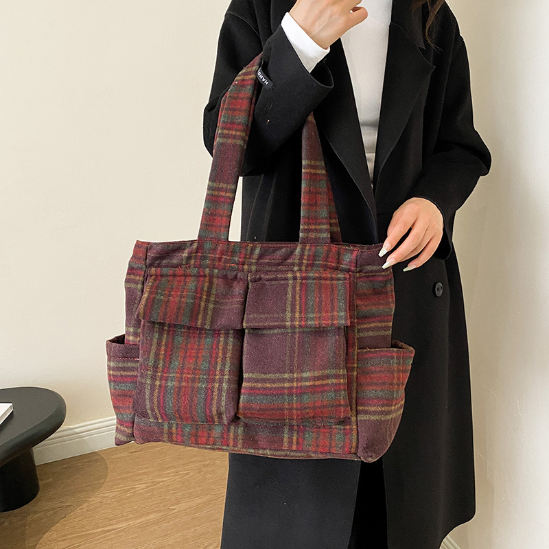 Lamb Fleece tote bags for wome - Linen Bag Bulk ulasan dan harga