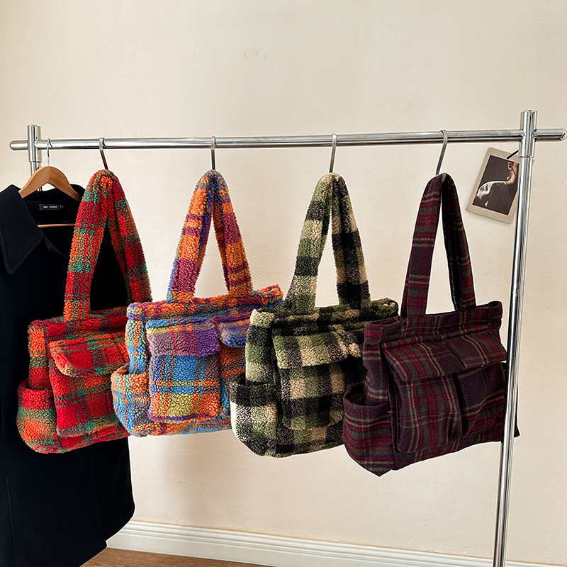 Lamb Fleece tote bags for wome - Linen Bag Bulk ulasan dan harga