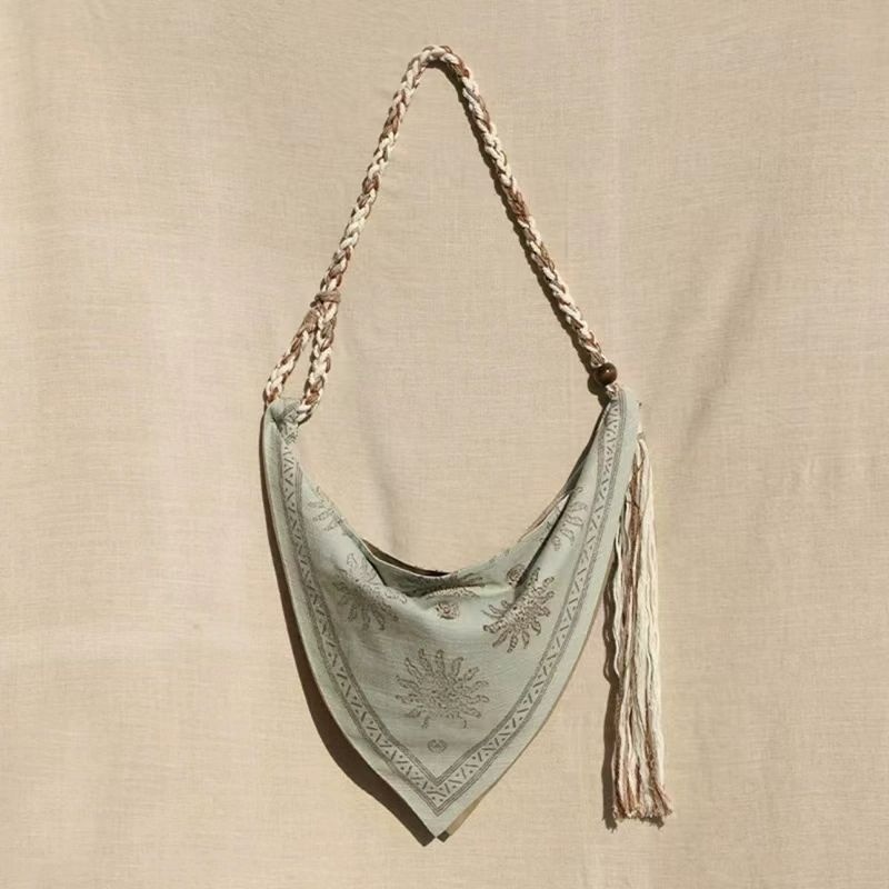 Bohemian Triangle Crossbody Ba - Linen Bag Bulk ulasan dan harga