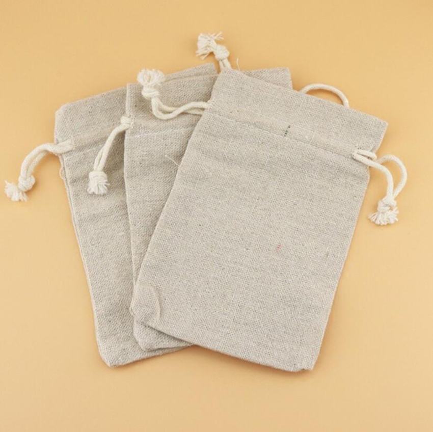 50PCS Linen Drawstring Bags Je - Linen Bag Bulk ulasan dan harga