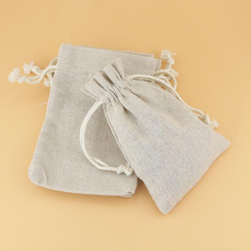 50PCS Linen Drawstring Bags Je - Linen Bag Bulk ulasan dan harga