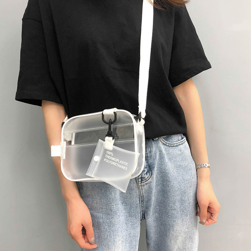 Casual PVC Transparent Bag Wom - Linen Bag Bulk ulasan dan harga