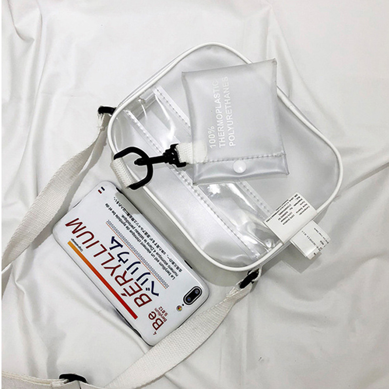 Casual PVC Transparent Bag Wom - Linen Bag Bulk ulasan dan harga