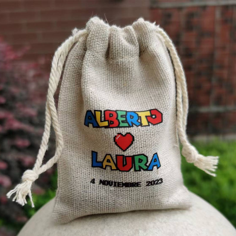 Personalized Custom Logo Linen - Linen Bag Bulk ulasan dan harga