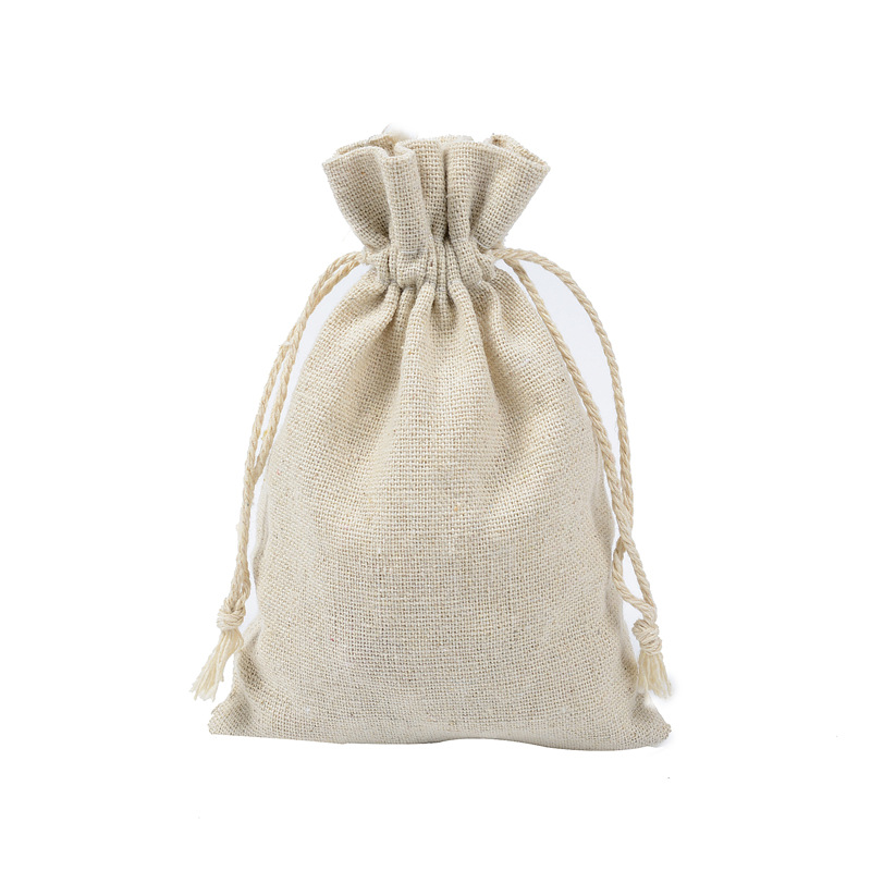 10pcs Cotton Linen Drawstring  - Linen Bag Bulk ulasan dan harga