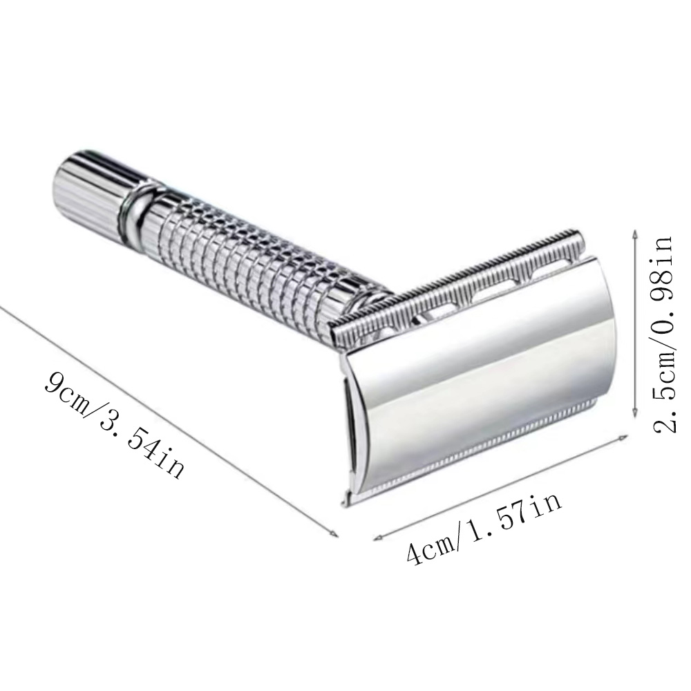 Stainless steel short handle c - Safety Razor Handle ulasan dan harga