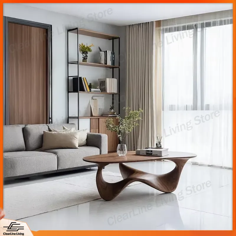 Modern Solid Wood Coffee Table - Sustainable Living Homes ulasan dan harga